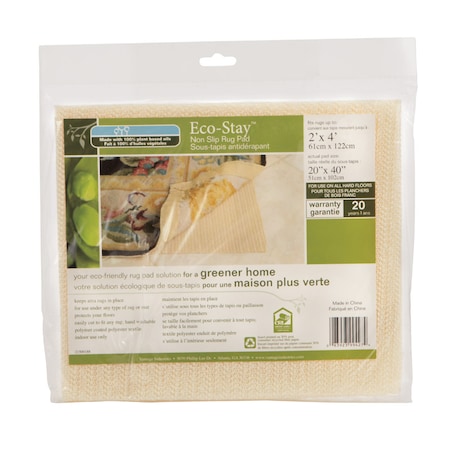 Vantage Industries Con-Tact Eco Stay 2 ft. W X 4 ft. L Reversible Polyester Indoor Rug Pad VATG-V14735-10